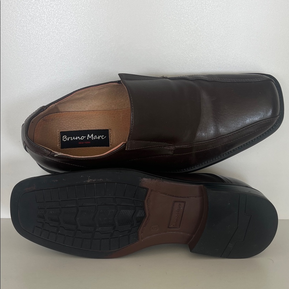 Bruno Marc Men's Classic Brown Slip-On Loafers